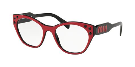 brille rot miu miu|Miu Miu Eyewear for Women .